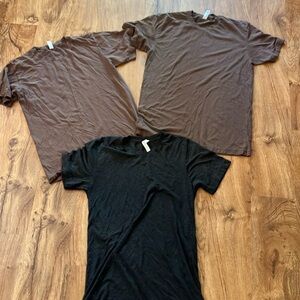 Brown and Black T-Shirts Set American apparel men’s small lot